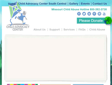 Tablet Screenshot of childadvocacycenter.org